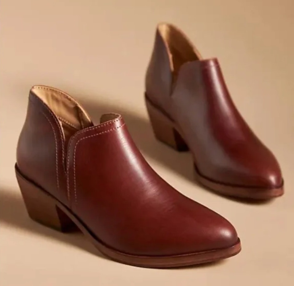 Nisolo Mia Everyday Ankle Bootie Auburn Leather Size 9.5 Nib Contemporary Comfy
